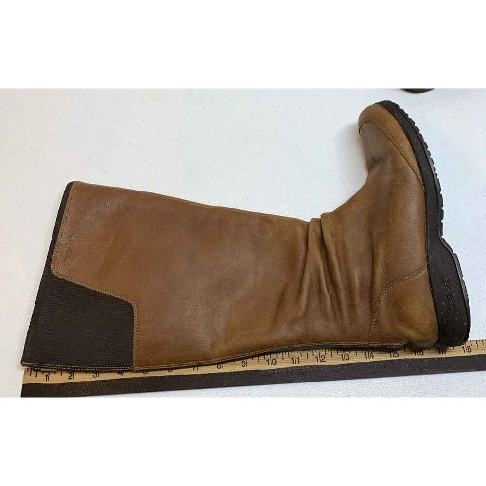 Teva Women's Afton Boot 9.5 Tall Cognac Brown Leather Outdoor Riding Bootie